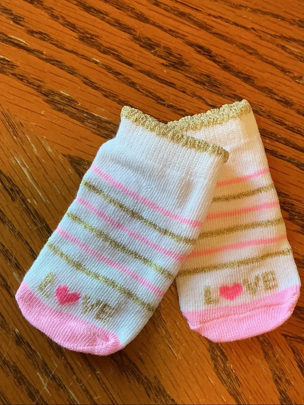 Baby Girls Pink and White Bow Sock Pack - 5 Pairs size 0-6 months